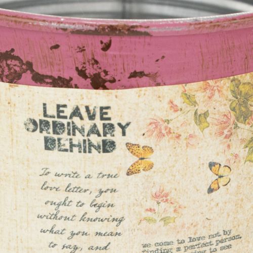 Produkt Dekoracyjna fioletowa metalowa puszka do sadzenia, Ø15,5cm, wys.15cm