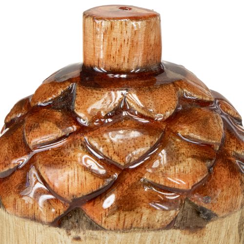 Produkt Żołędzie dekoracyjne drewniane dekoracja stołu zielony pomarańczowy czerwony wys. 10cm 3 sztuki