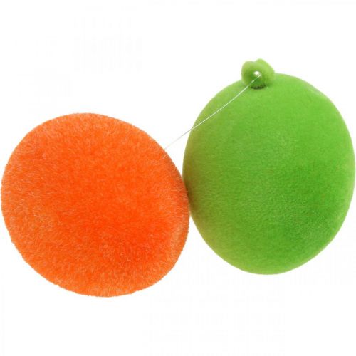 Produkt Jajka dekoracyjne flokowane kolorowe 4cm 18 szt