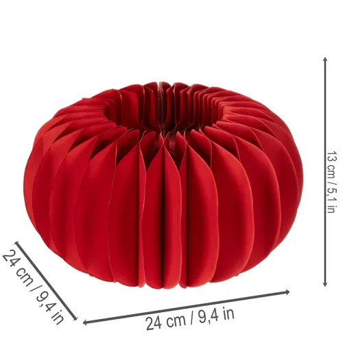 Dekoracja papierowa plaster miodu dynia okrągła nowoczesna dekoracja stołu 24cm 4 szt. | Floristik24.pl