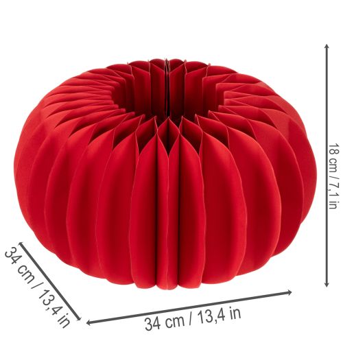 Papier dekoracyjny w kształcie dyni w kształcie plastra miodu 34cm 2 szt. | Floristik24.pl