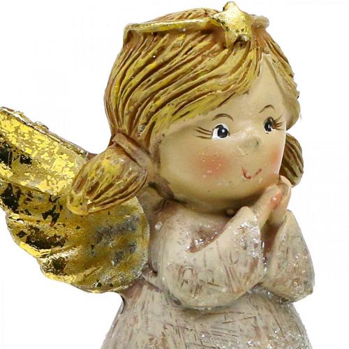 Floristik24 Deco angel anioł bożego narodzenia figurka anioła para aniołów H10cm 2szt)
