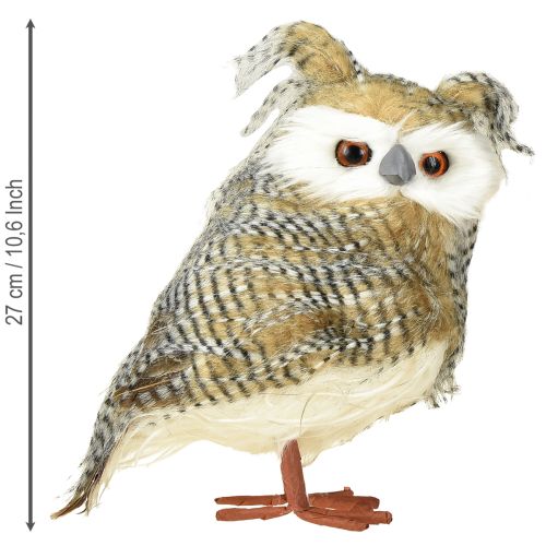Produkt Dekoracyjna sowa, jesienny, leśny zwierzak, dekoracja zimowa W27cm