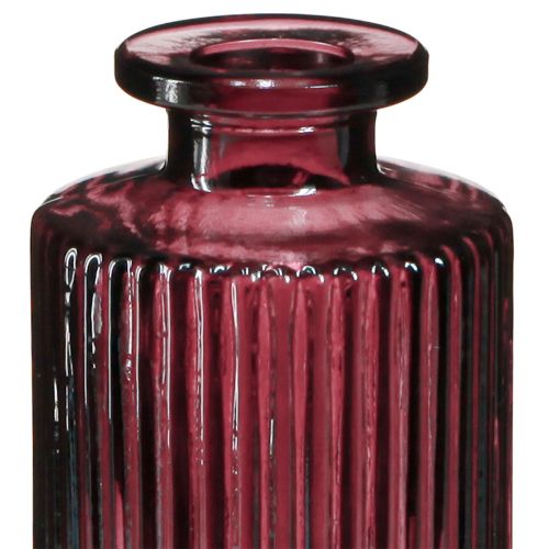 Produkt Ozdobne butelki szklane retro mini wazony Berry W13cm 6 szt