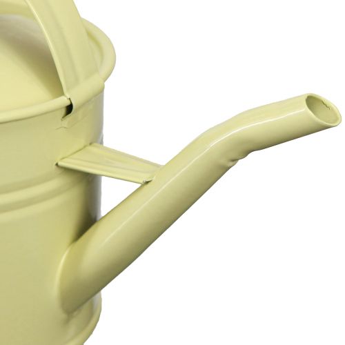 Produkt Konewka dekoracyjna metalowa mała zielona żółta 28x13x17cm 1,25l