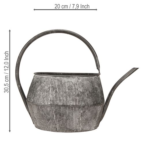 Produkt Konewka dekoracyjna metalowy czajniczek czarny 39×25×30,5cm