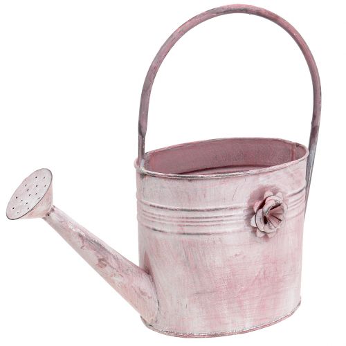 Floristik24 Deco Konewka Metalowa Różowa L33cm W12cm H29cm