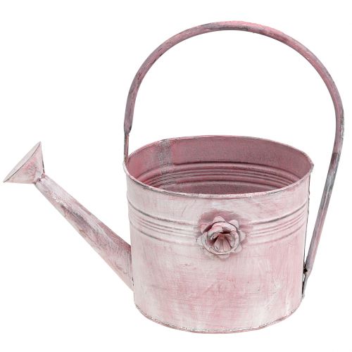 Floristik24 Deco Konewka Metalowa Różowa L33cm W12cm H29cm