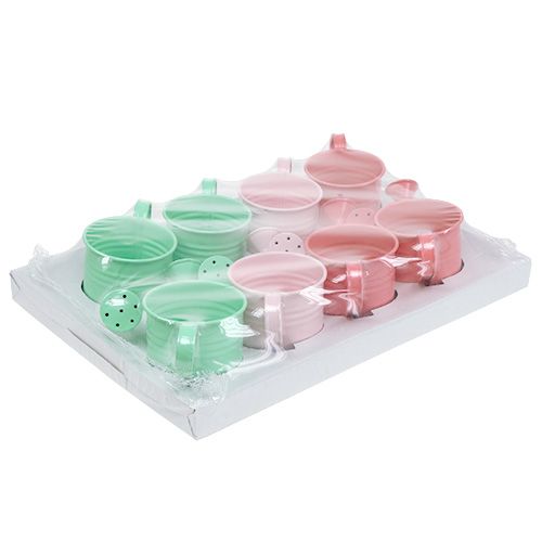 Floristik24 Dekoracyjne konewki pastelowe tyłek. Ø7,5cm H7,5cm 8szt.