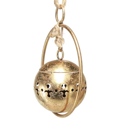 Produkt Dzwonek dekoracyjny złoty dzwonek wiszący dekoracja metalowa naturalna Ø14cm