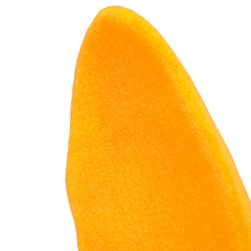 Produkt Dekoracyjne uszy królika w kolorze złotym żółtym Pręt Ozdoba wielkanocna flokowana W56cm