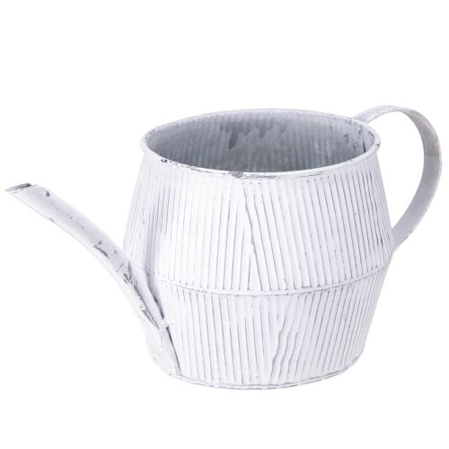 Produkt Dekoracyjny metalowy dzbanek w kolorze białym vintage 28cmx13cmx12,5cm