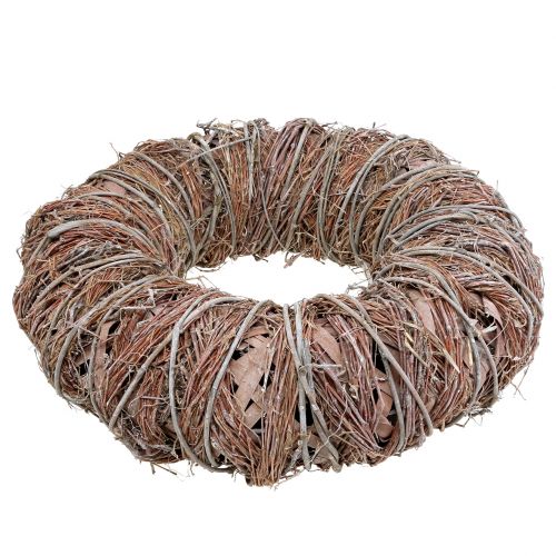 Floristik24 Wieniec Deco Nature Ø43cm biały myty