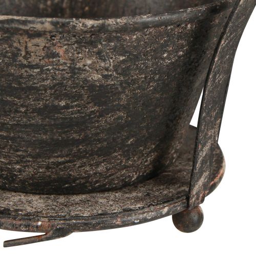 Produkt Korona dekoracyjna antyczna ciemnobrązowa rdzawy wys. 22/27cm zestaw 2 szt