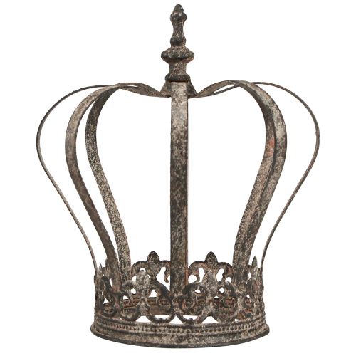 Produkt Dekoracyjna korona antyczny wygląd metalowa dekoracja rdza Ø19,5cm H22cm