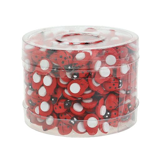 Produkt Biedronki dekoracyjne do klejenia 1cm czerwone 360 szt
