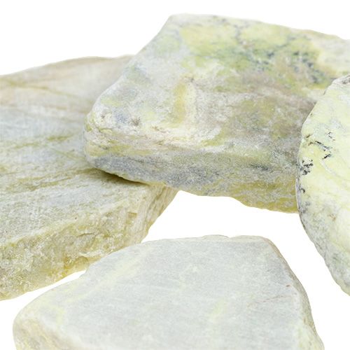 Floristik24 Deco Kamienie mozaikowe szaro-zielone matowe 3cm - 8cm 1kg