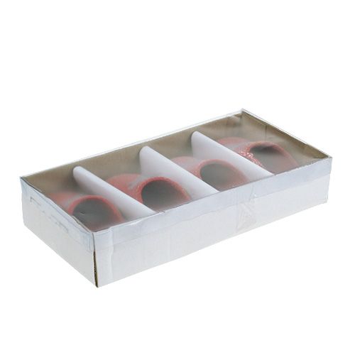 Kapcie dekoracyjne 13cm czerwone 4szt | Floristik24.pl