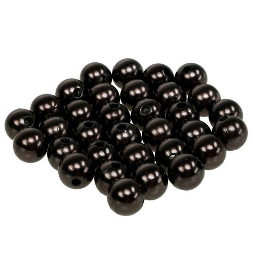 Koraliki dekoracyjne brązowe Ø10mm 115 szt