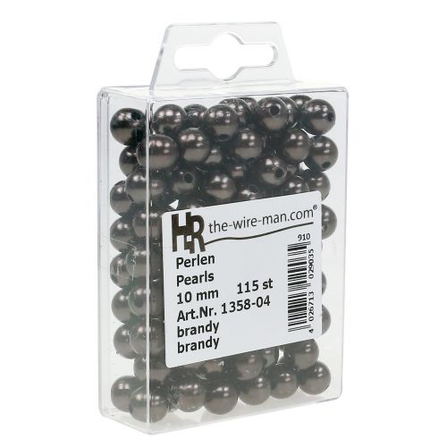 Produkt Koraliki dekoracyjne brązowe Ø10mm 115 szt