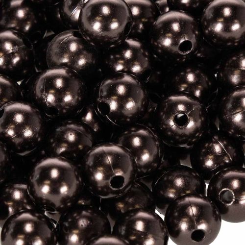 Koraliki dekoracyjne brązowe Ø10mm 115 szt | Floristik24.pl