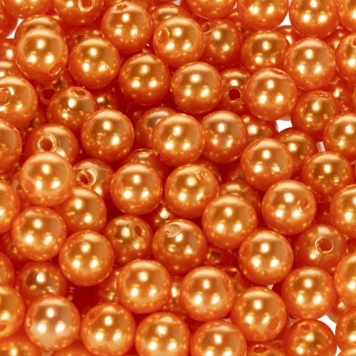 Koraliki ozdobne pomarańczowe, 8mm, 250 szt. | Floristik24.pl