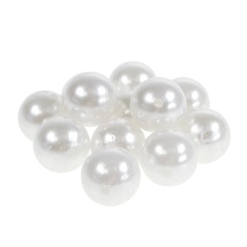 Produkt Koraliki dekoracyjne białe Ø20mm 12 szt