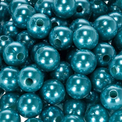 Koraliki ozdobne Ø10mm turkusowe 115 sztuk | Floristik24.pl