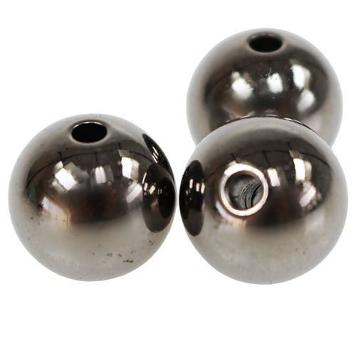Produkt Koraliki dekoracyjne antracyt metalik 14mm 35 szt