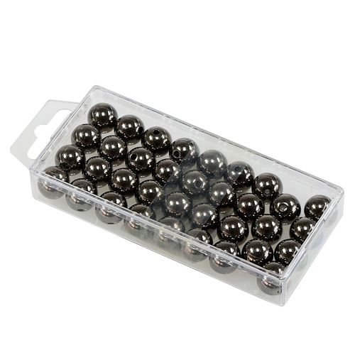 Produkt Koraliki dekoracyjne antracyt metalik 14mm 35 szt