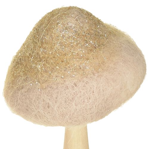 Produkt Dekoracyjne drewno grzybowe, filc z brokatem, dekoracja stołu Adwent H11cm 4 szt.