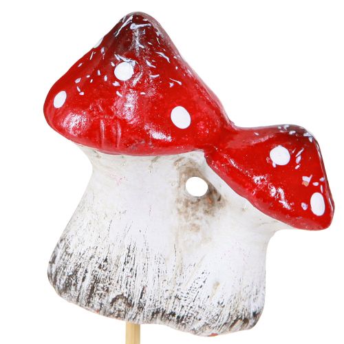 Produkt Grzyby ozdobne, kwiatki, muchomory ceramiczne 6cm 6 szt