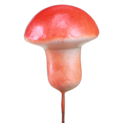 Produkt Grzyby dekoracyjne na drucie czerwona jesienna dekoracja do naklejenia 7cm 24 szt