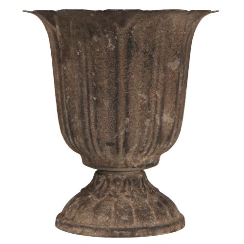 Floristik24 Trofeum dekoracyjne, antyczna mini doniczka szaro-brązowa Ø12cm W13cm
