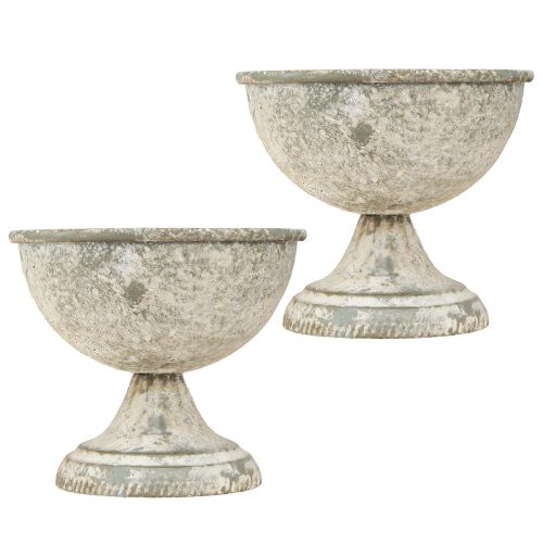 Produkt Dekoracyjny puchar metalowy w kolorze antycznym Ø12cm H10,5cm 2szt