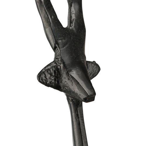 Floristik24 Dekoracyjna metalowa figurka dekoracyjna renifera w kolorze czarnym 15cmx8cmx53cm