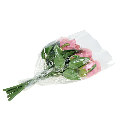 Floristik24 Deco Róża Ø6cm Różowa L30cm 6szt.