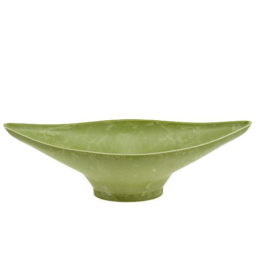 Floristik24 Miska dekoracyjna 34cm x 17,5cm H10cm Jasnozielona, 1szt.