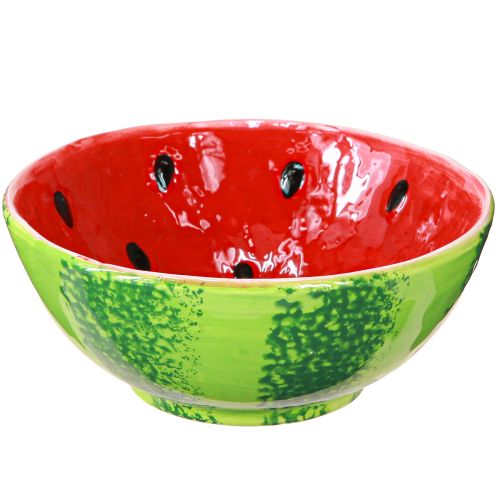 Miska dekoracyjna ceramiczna arbuz letnia dekoracja Ø15cm H6cm