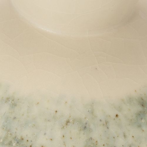 Dekoracyjna miska ceramiczna, kremowo-szaro-zielona, Ø20cm, wys.16cm | Floristik24.pl