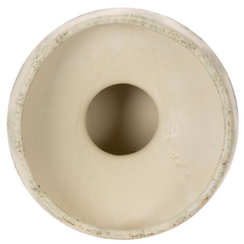 Dekoracyjna miska ceramiczna, kremowo-szaro-zielona, Ø20cm, wys.16cm | Floristik24.pl