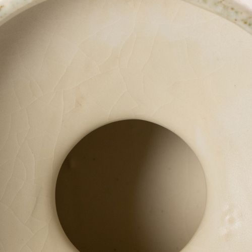 Dekoracyjna miska ceramiczna, kremowo-szaro-zielona, Ø20cm, wys.16cm | Floristik24.pl