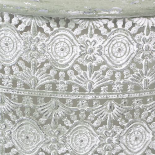 Produkt Dekoracyjna metalowa miska z uchwytami, doniczka w stylu vintage, zestaw 3 szt.