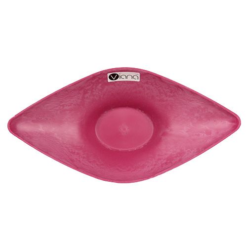 Floristik24 Miska dekoracyjna różowa 34cm x 17,5cm H10cm, 1szt.