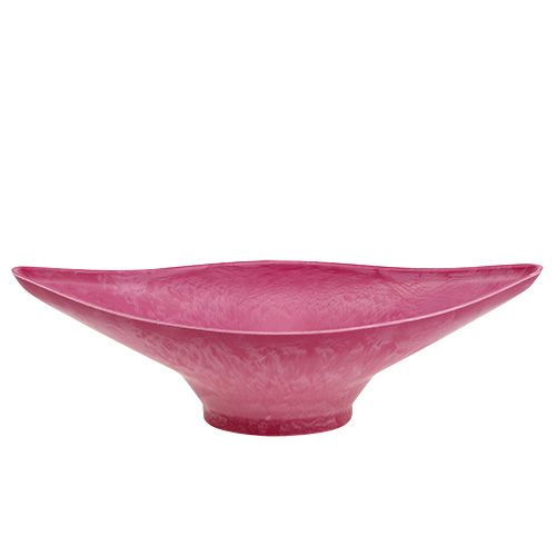 Floristik24 Miska dekoracyjna różowa 34cm x 17,5cm H10cm, 1szt.