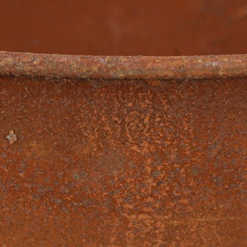 Produkt Miska dekoracyjna z miseczką na nóżki miska metalowa rdzawa Ø20,5cm 2szt