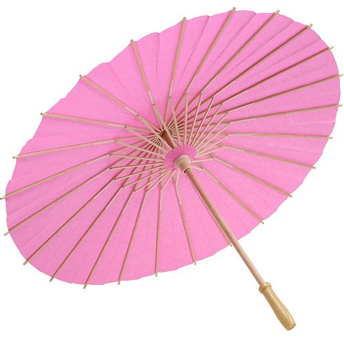 Floristik24 Parasolka dekoracyjna różowa Ø60cm H42cm