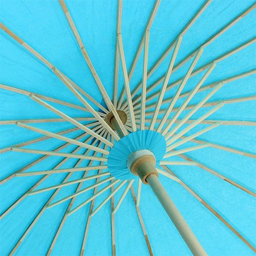 Floristik24 Parasol Deco Turquoise Ø60cm H42cm