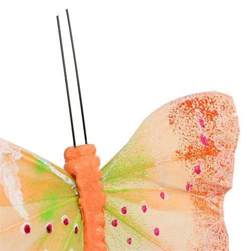 Produkt Ozdobne motyle na drucie kolorowym 8,5cm 12 szt