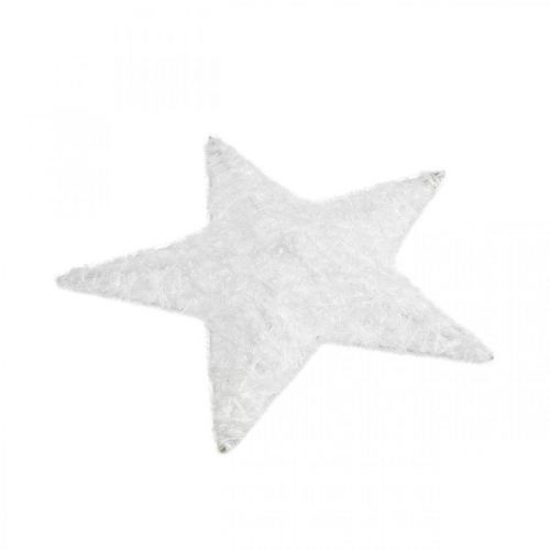 Produkt Świąteczna dekoracja gwiazda Świąteczna dekoracja gwiazda biała H20cm 4szt